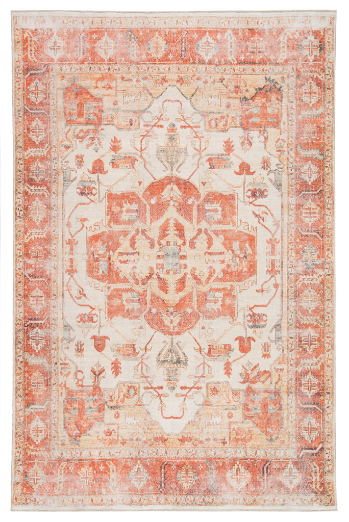 Jaipur Living Boheme Rhoda Medallion Orange / Ivory 4' x 6' Rug