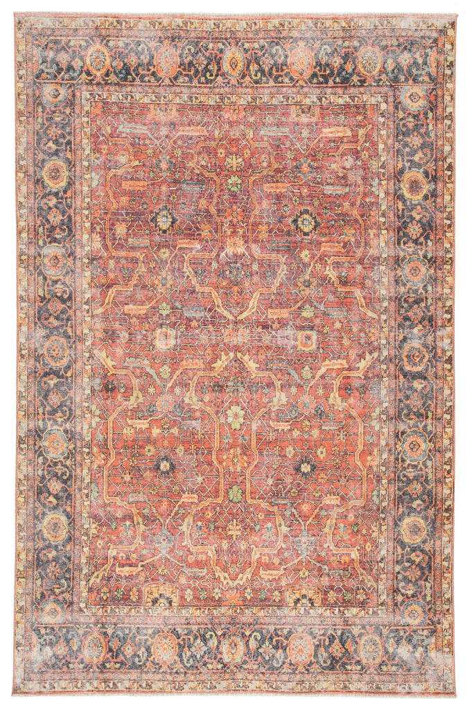 Jaipur Living Boheme Avonlea Oriental Orange / Blue 4' x 6' Rug