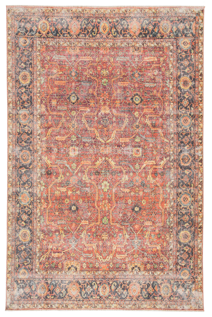 Jaipur Living Avonlea Oriental Blue/ Orange Area Rug (4'X6')