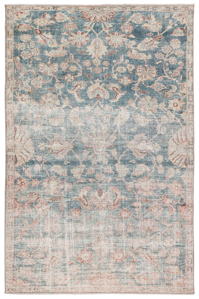 Jaipur Living Bardia Oriental Dark Teal/ Rust Area Rug (4'X6')