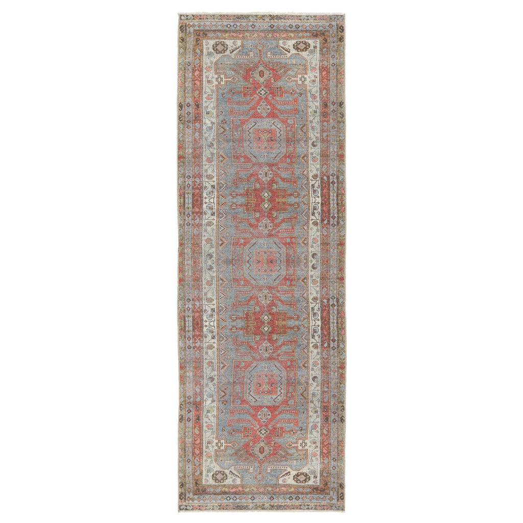 Jaipur Living Boheme Palazza Medallion Gray / Orange 2'6" x 8' Rug