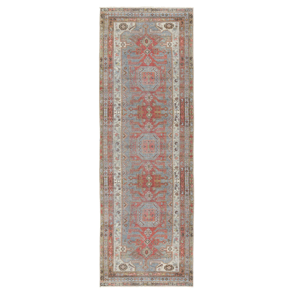 Jaipur Living Palazza Medallion Gray/ Orange Runner Rug (2'6"X8')