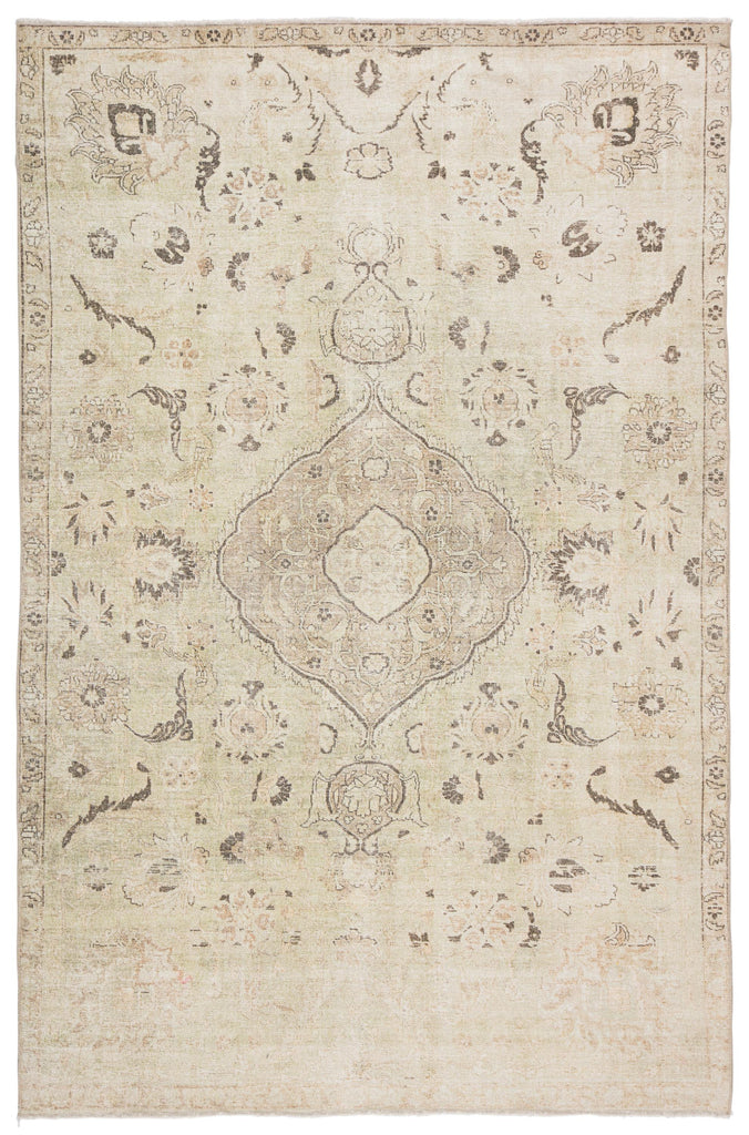 Jaipur Living Boheme Victoire Medallion Green / Gray 4' x 6' Rug