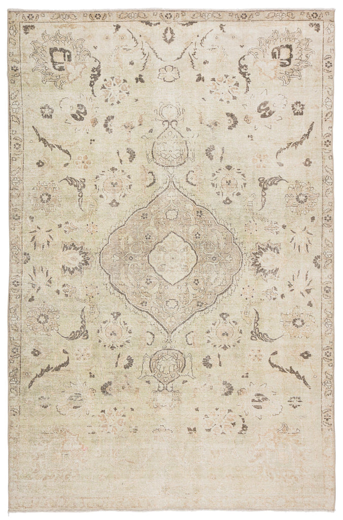 Jaipur Living Victoire Medallion Green/ Gray Area Rug (4'X6')