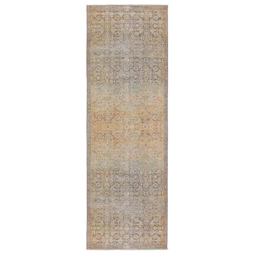 Jaipur Living Boheme Atkins Trellis Gold / Green 2'6" x 8' Rug