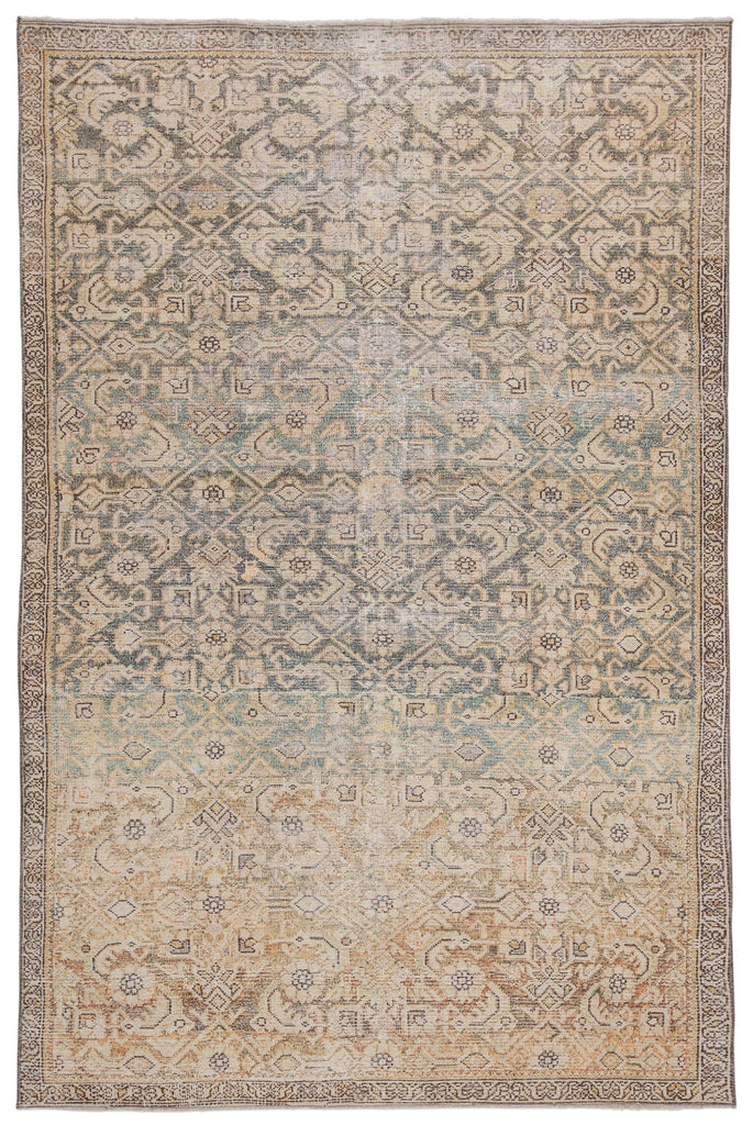 Jaipur Living Boheme Atkins Trellis Gold / Green 4' x 6' Rug