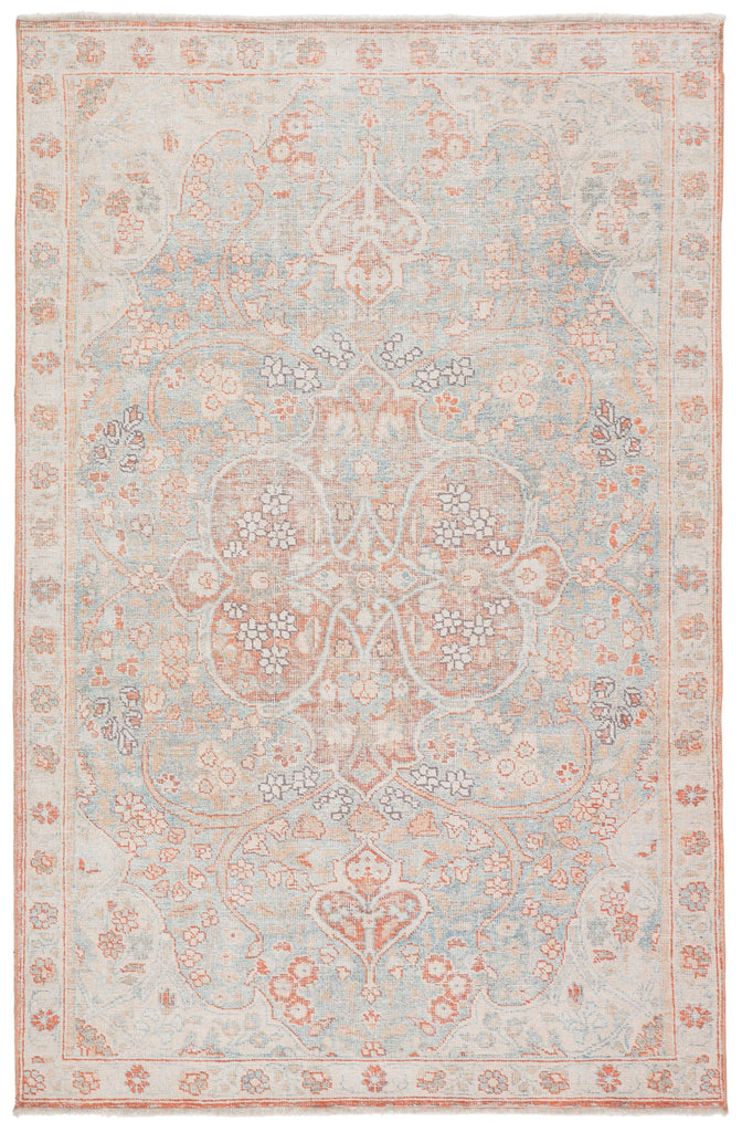 Jaipur Living Boheme Fay Medallion Orange / Light Blue 4' x 6' Rug