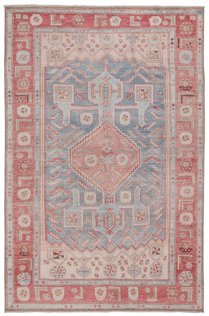 Jaipur Living Fiddler Medallion Pink/ Blue Area Rug (4'X6')