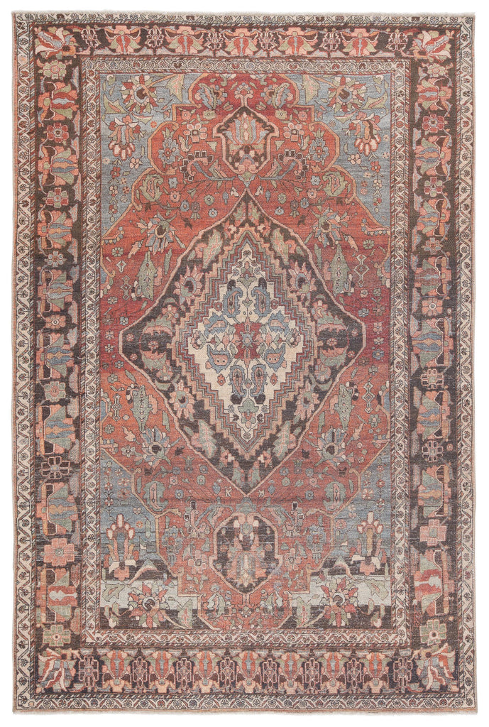 Jaipur Living Boheme Wesleyan Medallion Rust / Gray 4' x 6' Rug