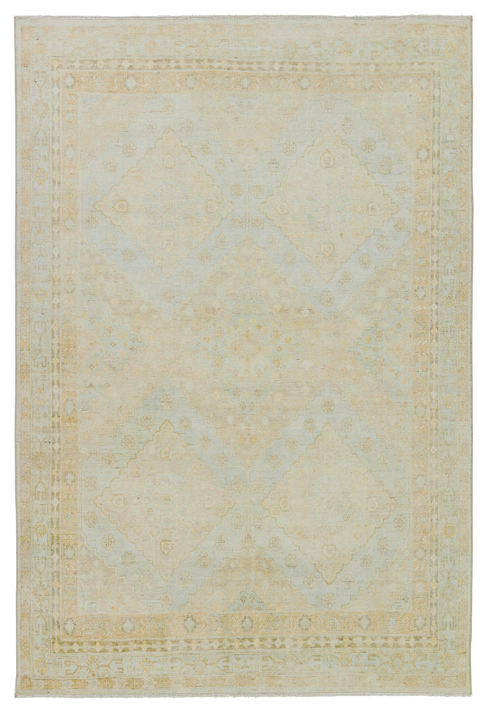 Jaipur Living Boheme Winn Trellis Blue / Green 2'6" x 8' Rug