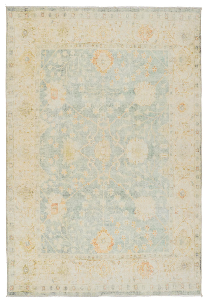 Jaipur Living Boheme Lovato Floral Blue / Green 2'6" x 8' Rug