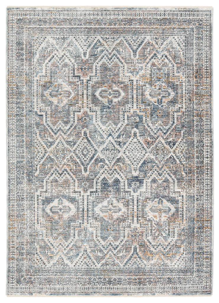 Jaipur Living Nala Medallion Blue/ Gold Runner Rug (3'X10')