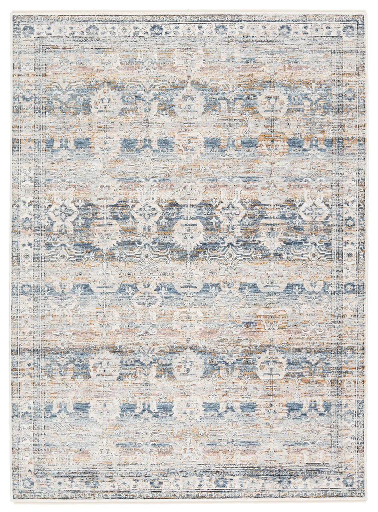 Jaipur Living Sora Damask Blue/ Gold Runner Rug (3'X10')