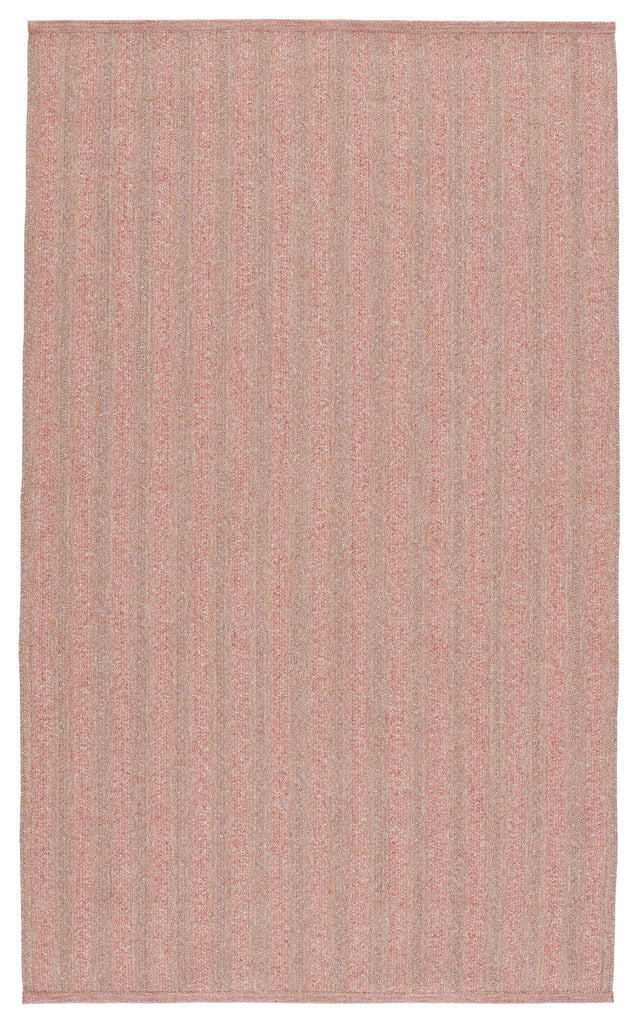 Jaipur Living Topsail Indoor/ Outdoor Striped Rose/ Taupe Area Rug (2'X3')