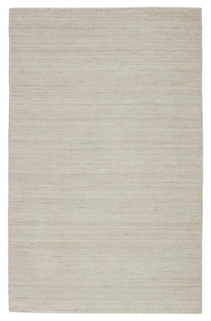 Jaipur Living Brevin Danan Solid Ivory / Light Gray 5' x 8' Rug