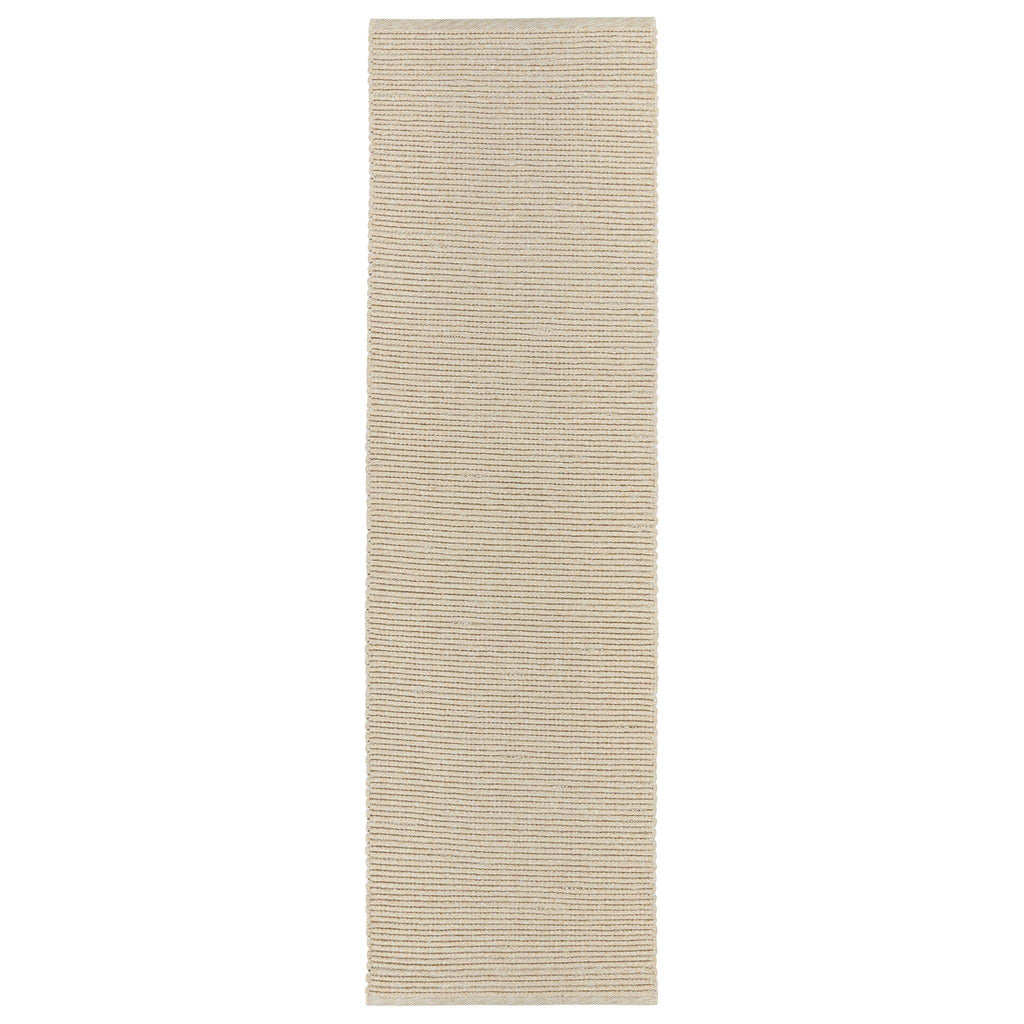 Jaipur Living Brayden Raynor Solid Beige / Ivory 2'6" x 8' Rug