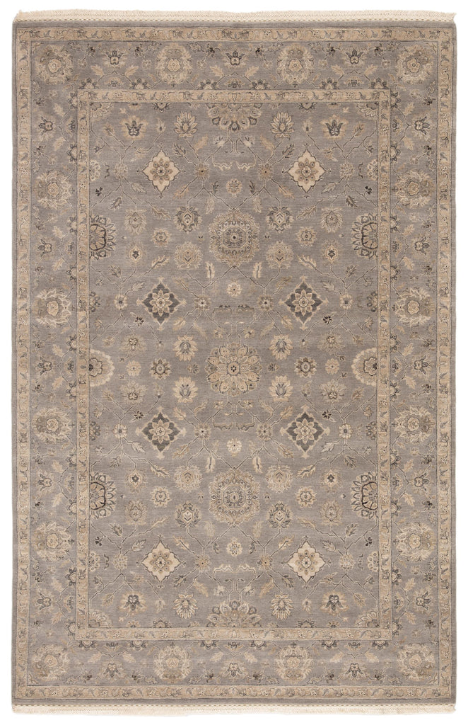 Jaipur Living Riverton Hand-Knotted Medallion Gray/ Tan Area Rug (9'X12')