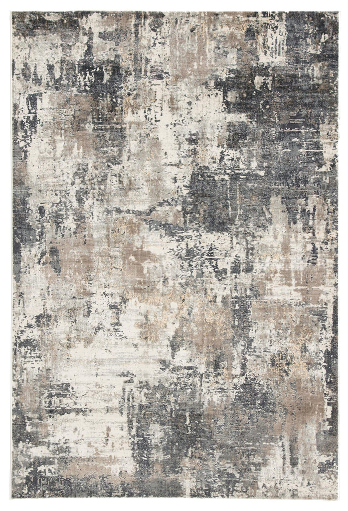 Jaipur Living Caicos Sisario Abstract Gray / Gold 2' x 3' Rug