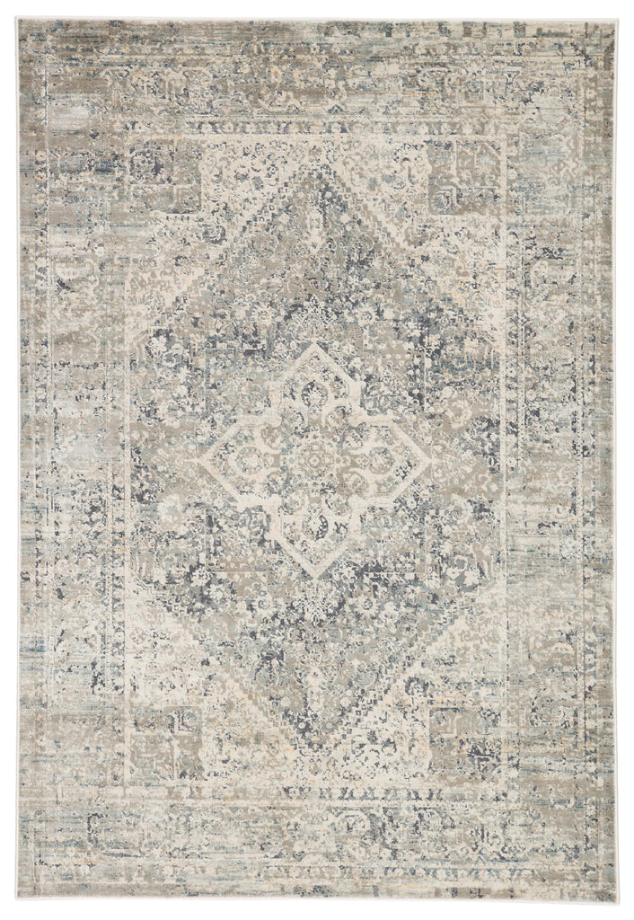 Jaipur Living Kiev Medallion Gray/ Ivory Area Rug (12'X15')