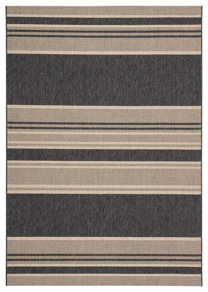 Jaipur Living Pilot Indoor/ Outdoor Striped Gray/ Beige Area Rug (2'X3'7")