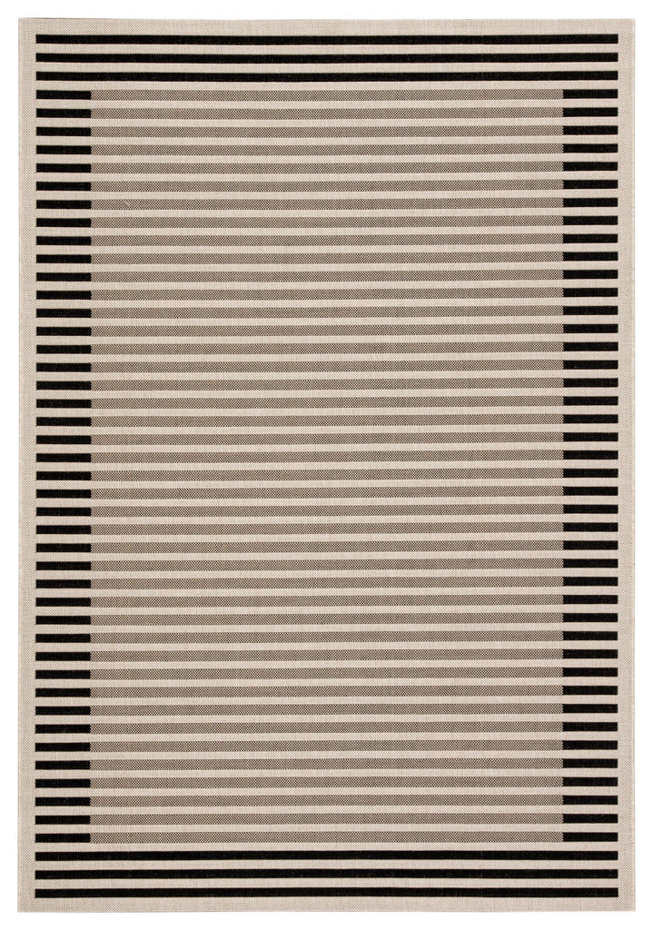 Jaipur Living Catamaran Fathom Stripes Ivory / Black 2' x 3'7" Rug