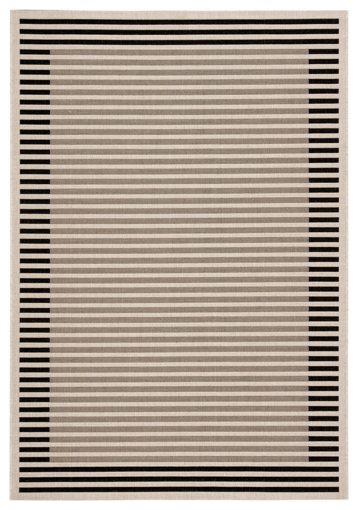 Jaipur Living Fathom Indoor/ Outdoor Striped Ivory/ Black Area Rug (8'9"X12'5")