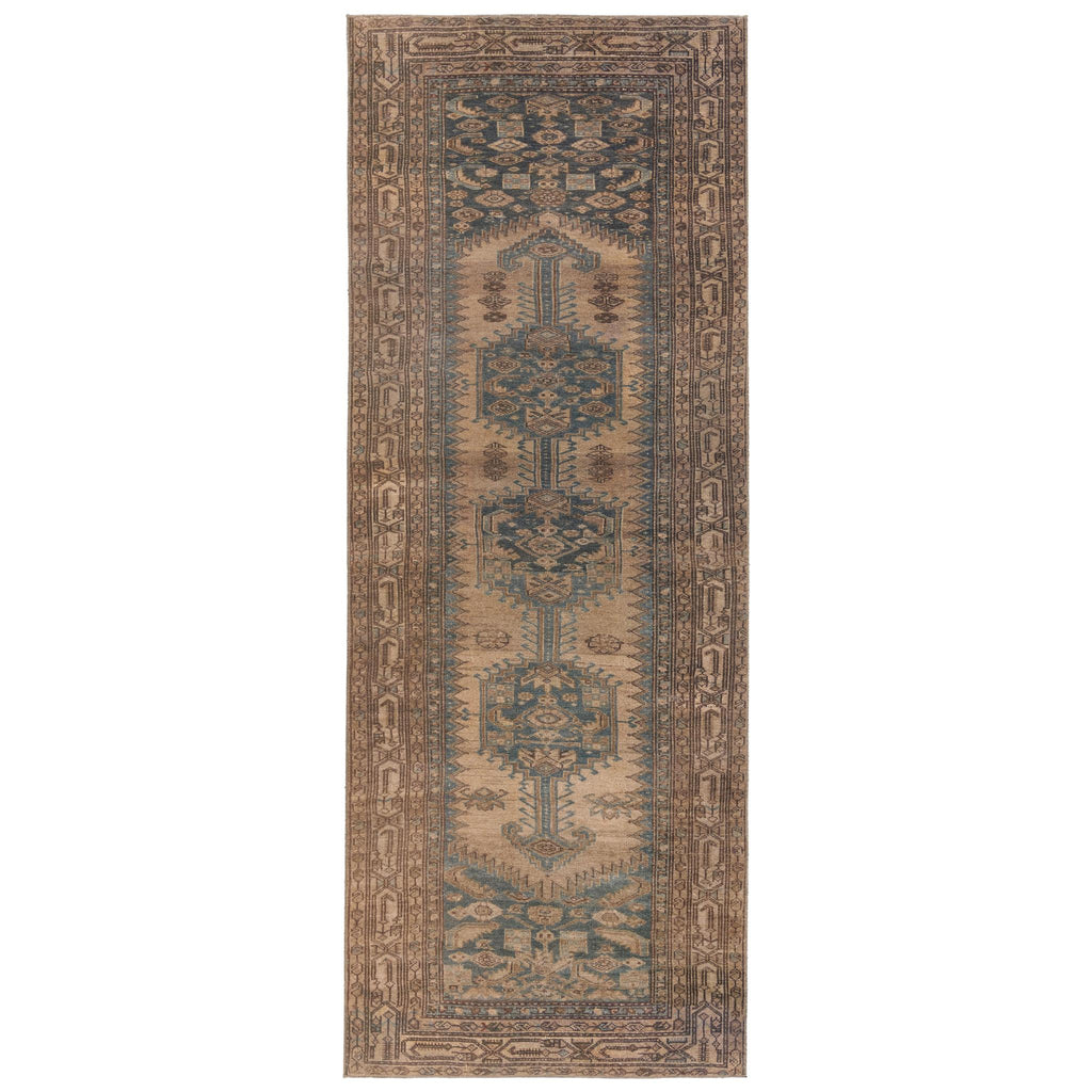 Jaipur Living Reeves Medallion Brown/ Blue Runner Rug (2'X6')