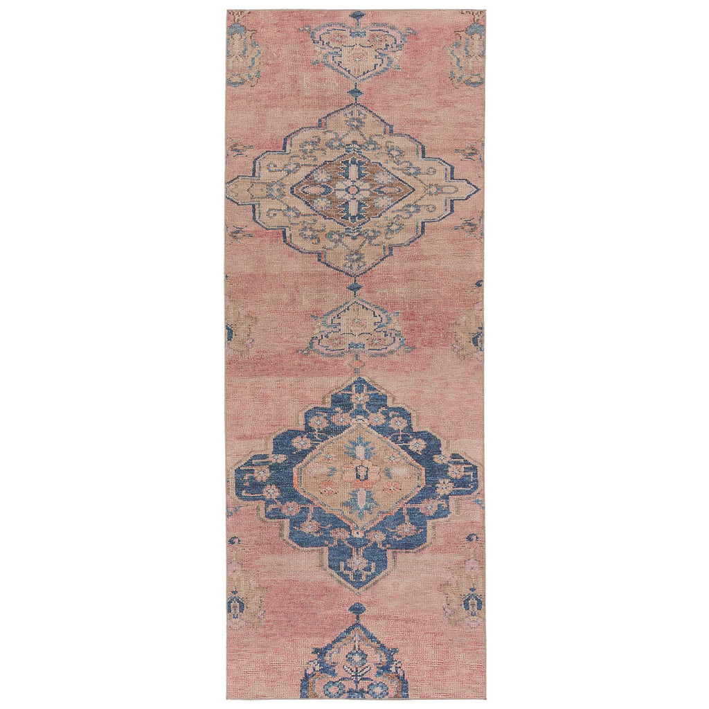 Jaipur Living Clanton Medallion Pink/ Blue Runner Rug (2'X6')