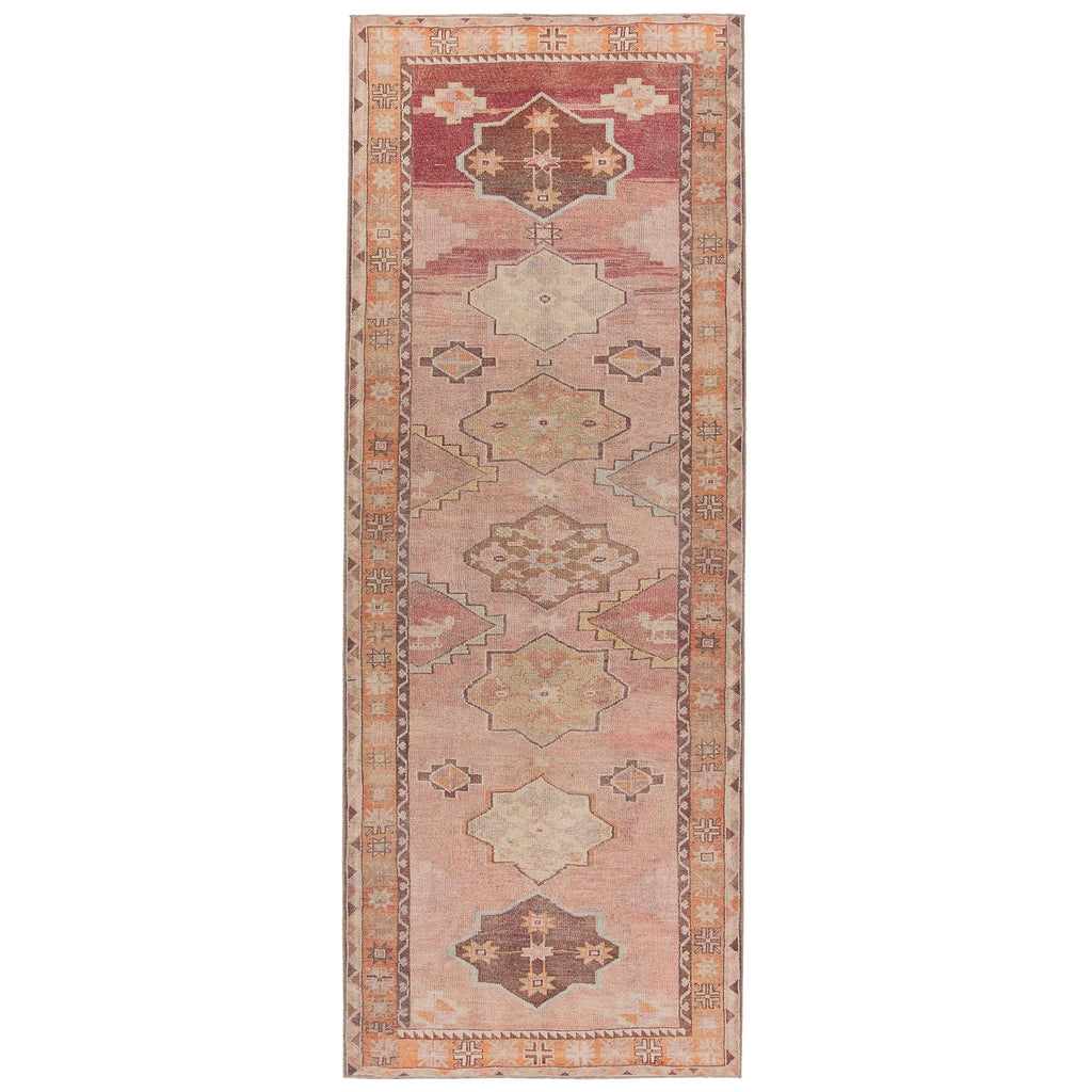 Jaipur Living Jesse Medallion Orange/ Pink Runner Rug (2'X6')