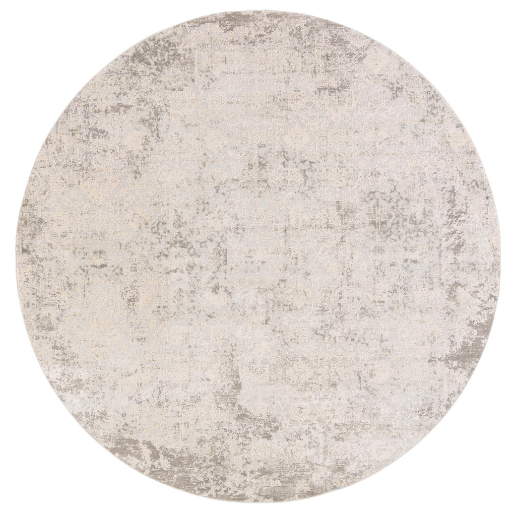 Jaipur Living Cirque Siena Damask Ivory / Gray 7'10" RND Rug