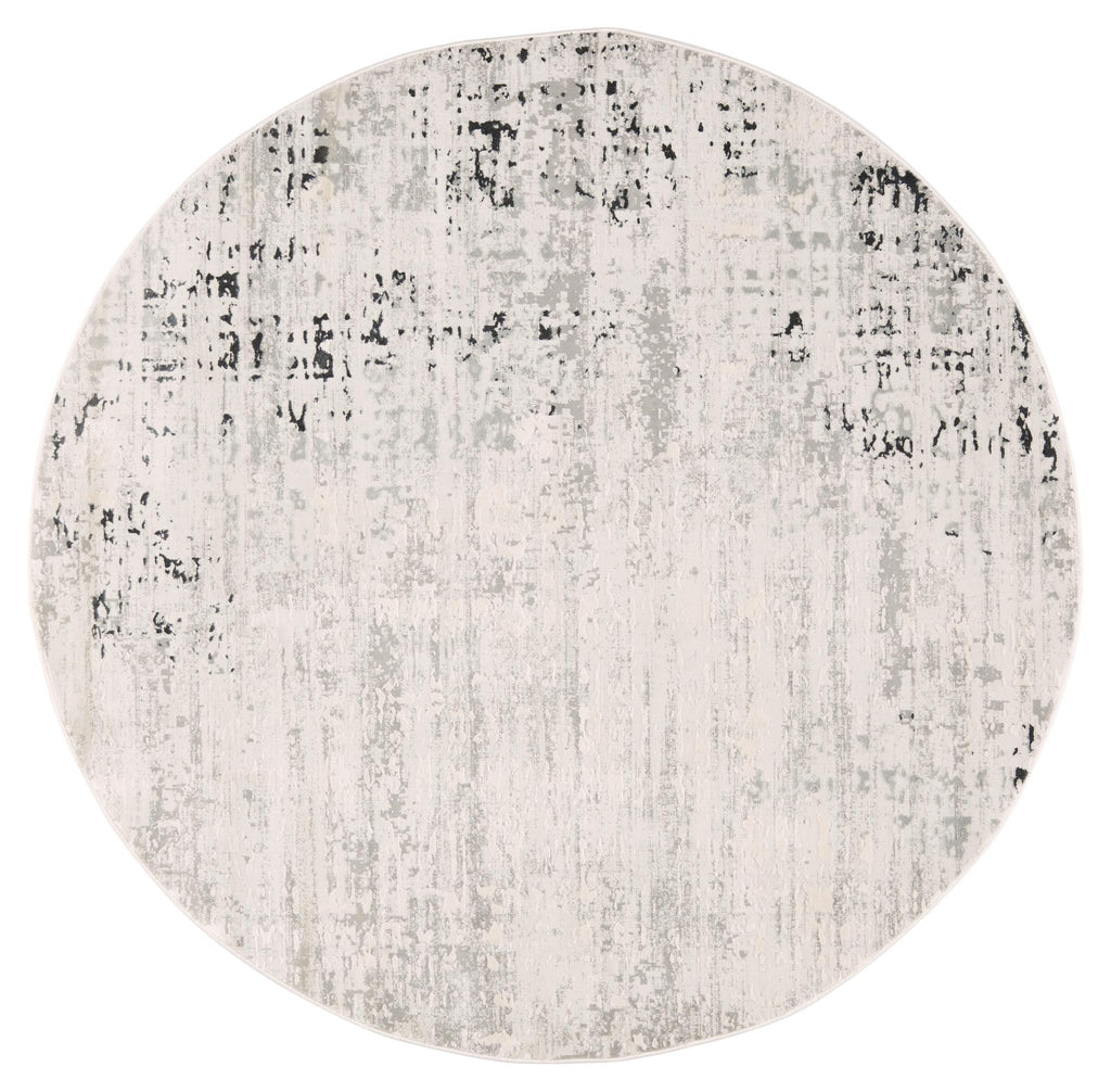 Jaipur Living Cirque Cian Abstract Gray / Ivory 5'11" RND Rug