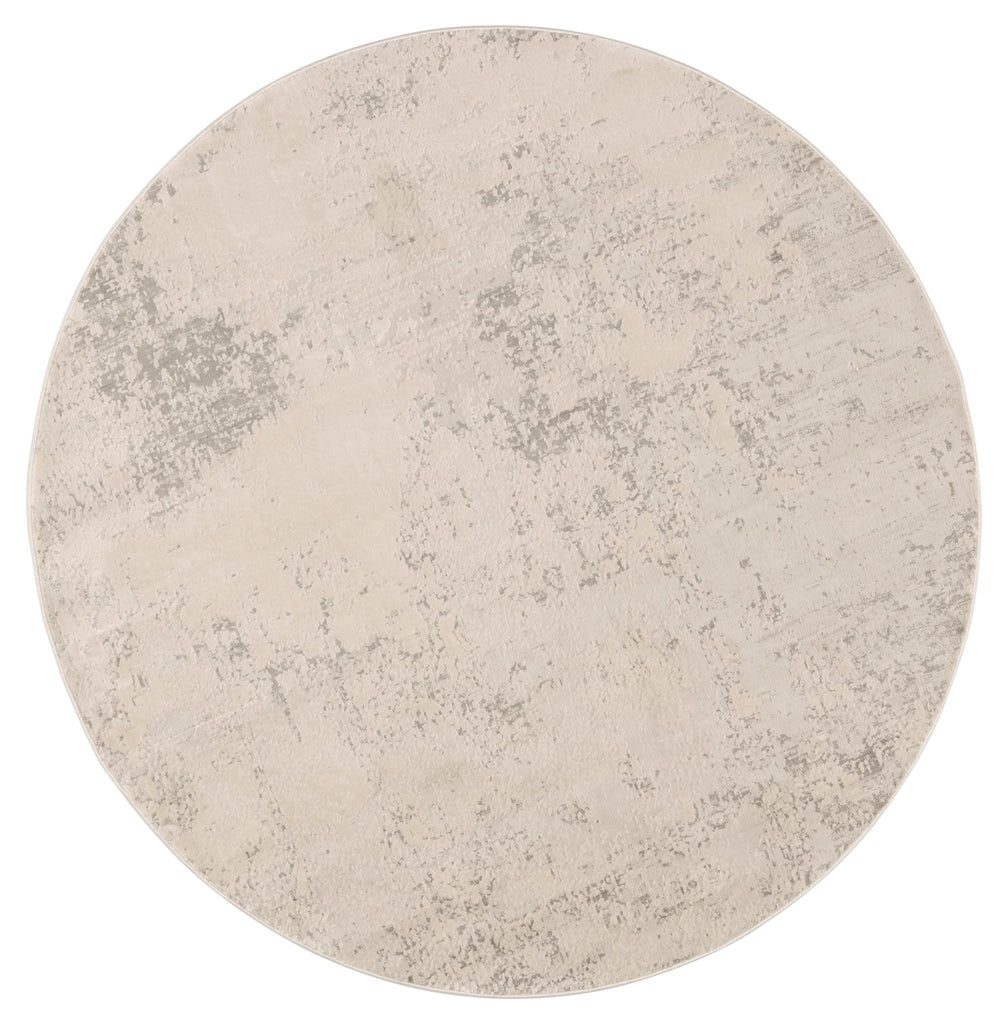 Jaipur Living Brixt Abstract Gray/ Ivory Round Area Rug (5'11" Rnd)