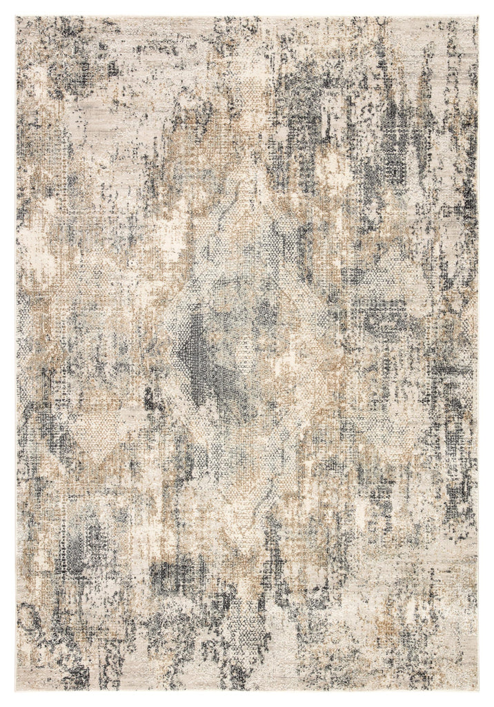 Jaipur Living Ramsey Medallion Gray/ Gold Area Rug (11'10"X14')