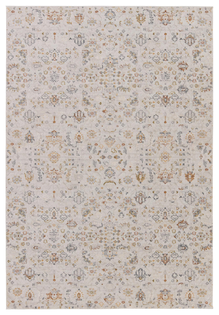 Jaipur Living Cirque Waverly Floral White / Light Gray 3'11" x 5'11" Rug