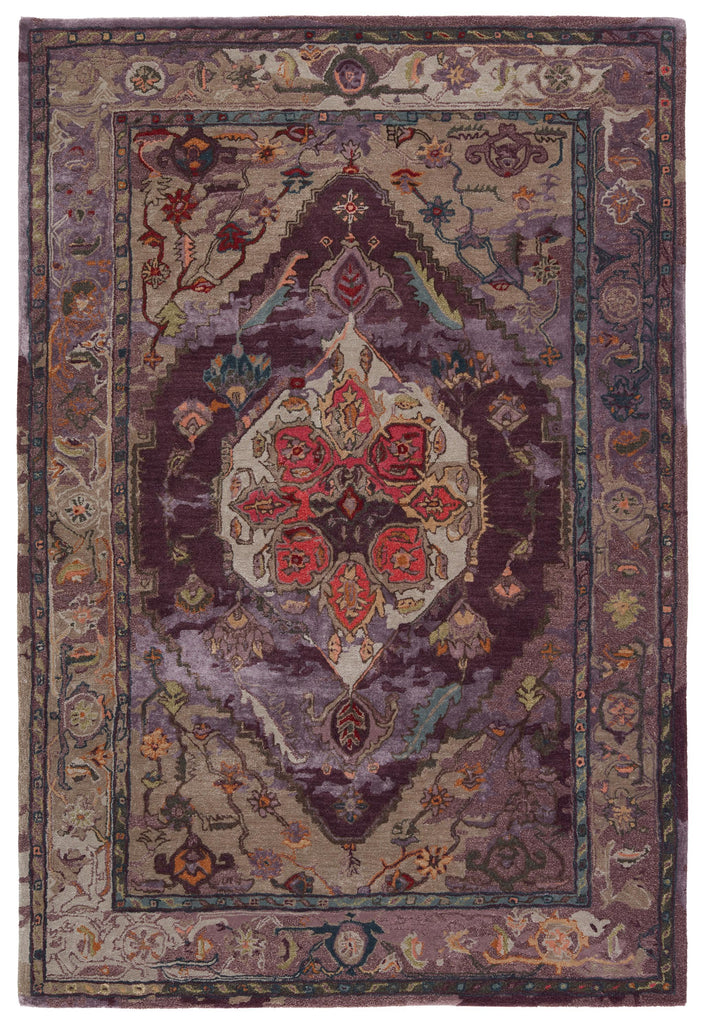 Jaipur Living Citrine Raisa Medallion Purple / Gray 10' x 14' Rug