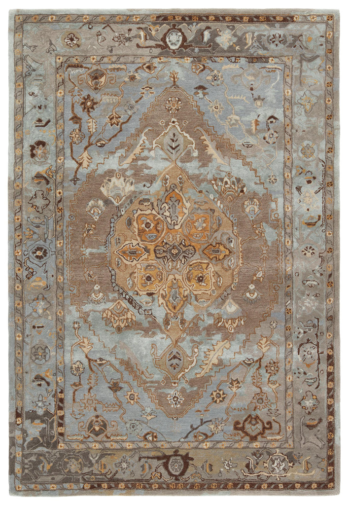 Jaipur Living Citrine Raisa Medallion Gray / Gold 8' x 10' Rug