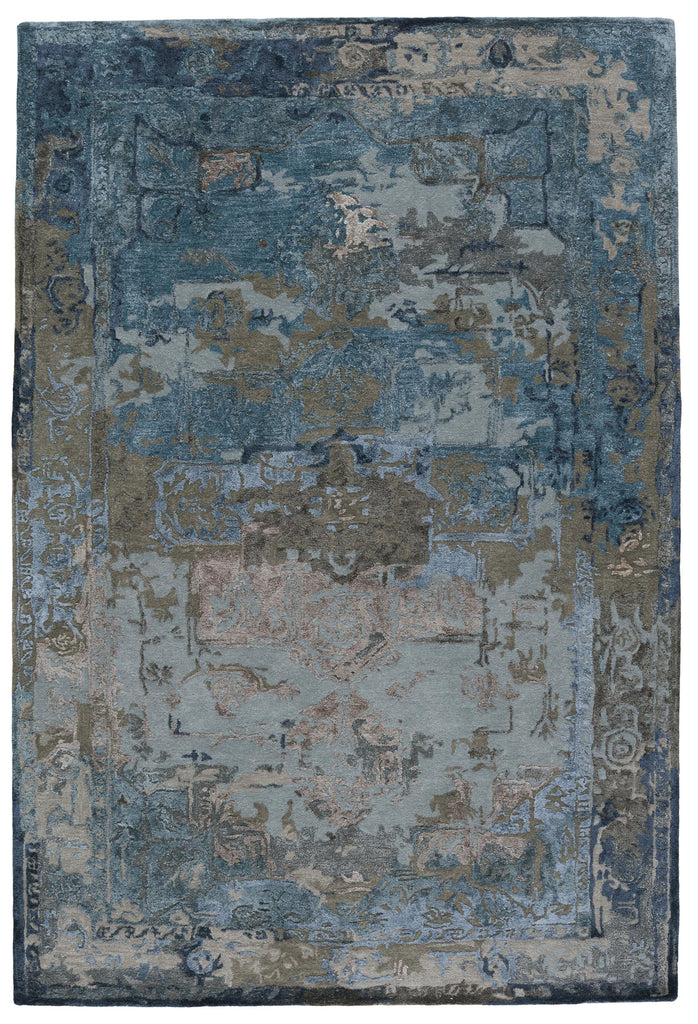 Jaipur Living Margot Handmade Medallion Blue/ Gray Area Rug (8'X10')