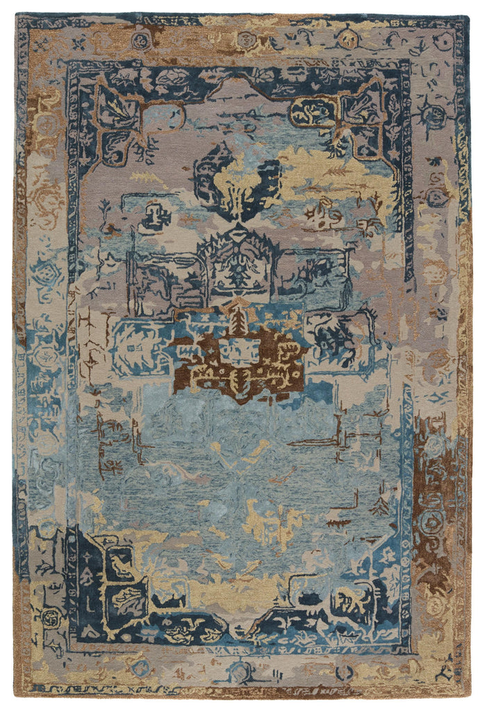 Jaipur Living Citrine Forza Medallion Blue / Gray 10' x 14' Rug