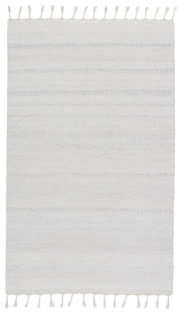 Jaipur Living Encanto Indoor/ Outdoor Solid White/ Light Gray Area Rug (7'10"X10'10")