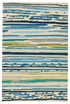 Jaipur Living Colours Sketchy Lines Abstract Blue / Green 2' X 3' Rug