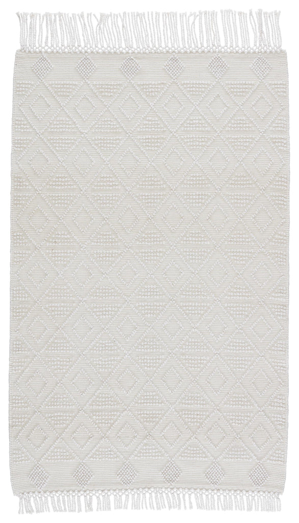 Jaipur Living Esma Indoor/ Outdoor Geometric White/ Ivory Area Rug (8'X10')