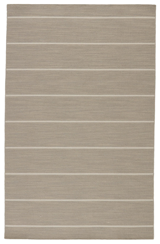 Jaipur Living Cape Cod Handmade Striped Gray/ White Area Rug (7'10"X9'10")