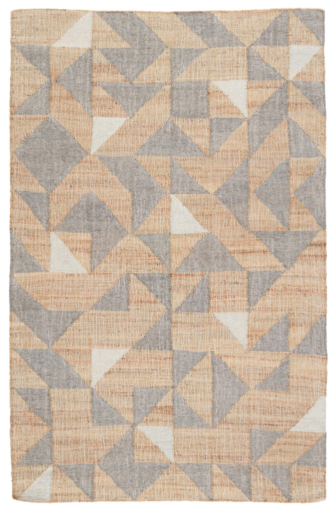 Jaipur Living Utah Handmade Geometric Beige/ Gray Area Rug (5'X8')