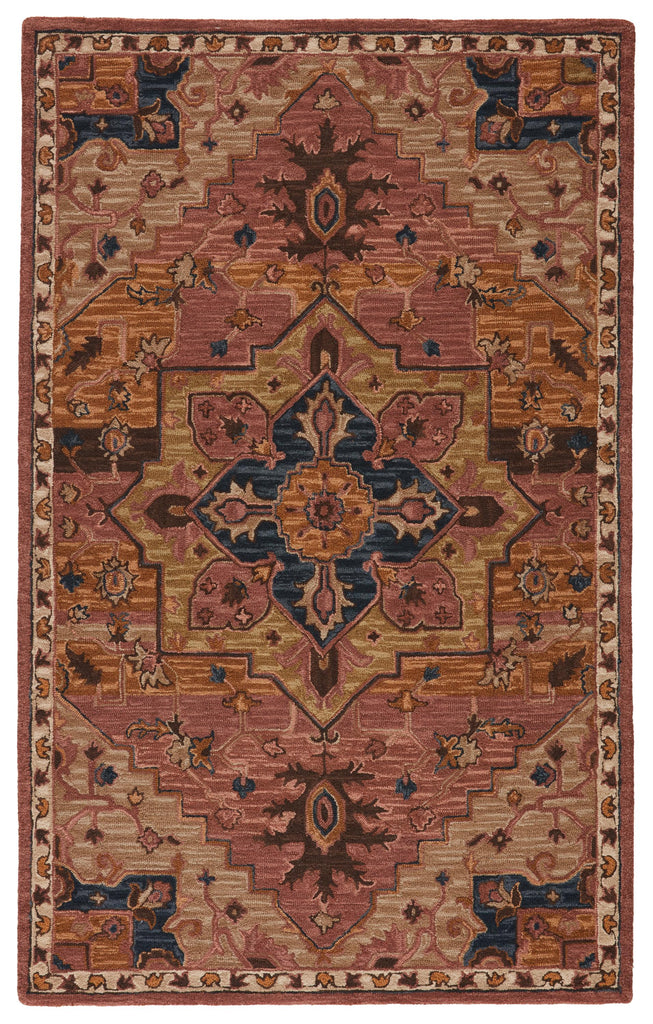 Vibe By Jaipur Living Cressida Handmade Medallion Dark Pink/ Blue Area Rug (5'X8')