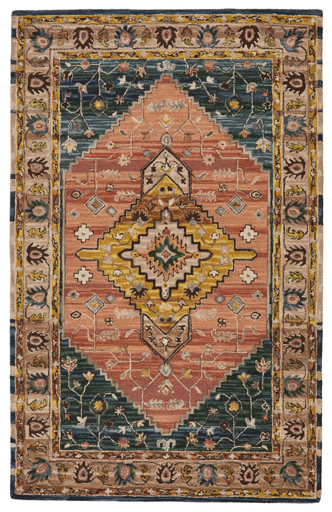 Jaipur Living Cardamom Seraphina Medallion Pink / Yellow 9' x 12' Rug