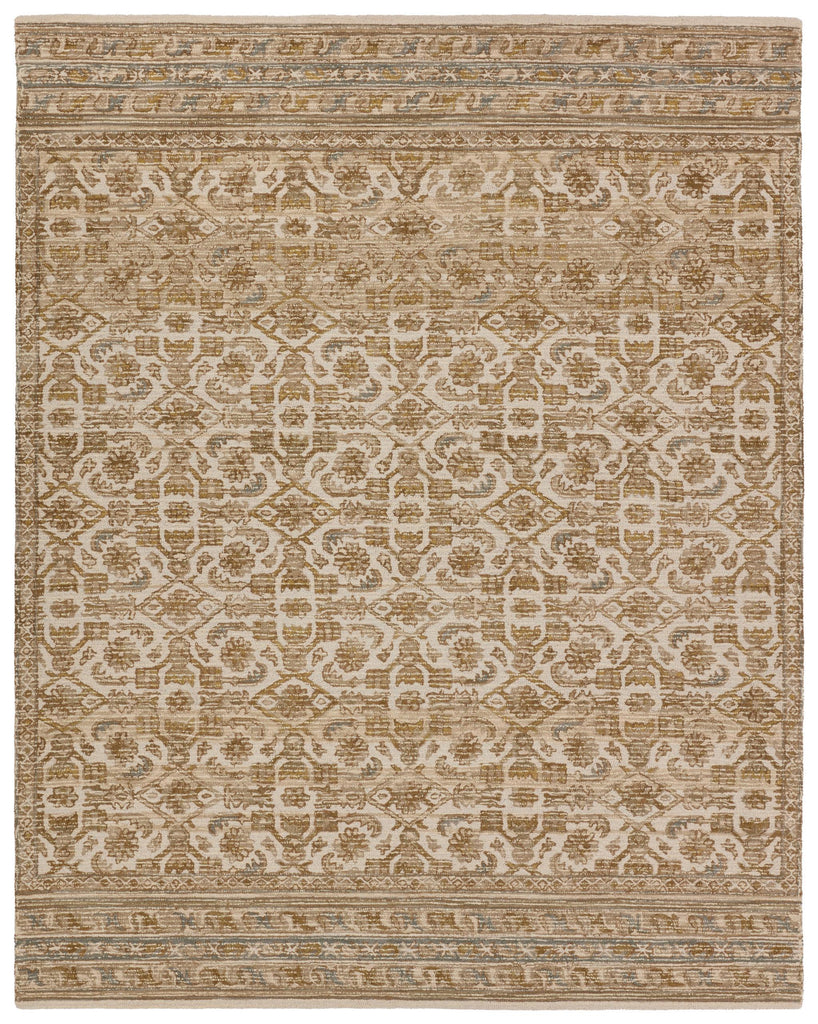 Jaipur Living Cardamom Sarang Trellis Brown / Gold 9' x 12' Rug