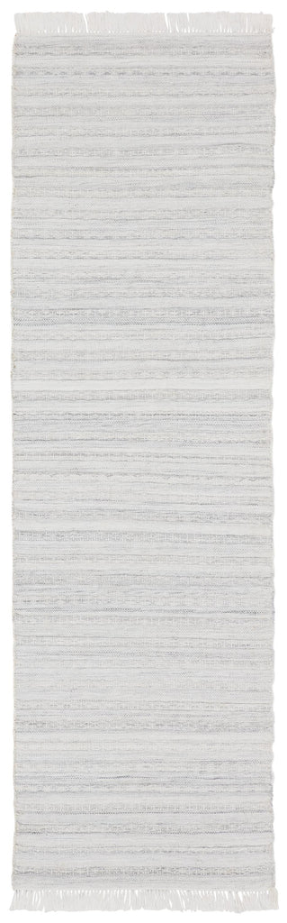 Jaipur Living Torre Indoor/ Outdoor Solid Light Gray/ Cream Runner Rug (3'X10')