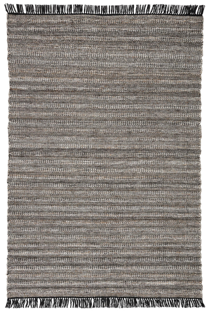 Jaipur Living Torre Indoor/ Outdoor Solid Black/ Rust Area Rug (5'X8')