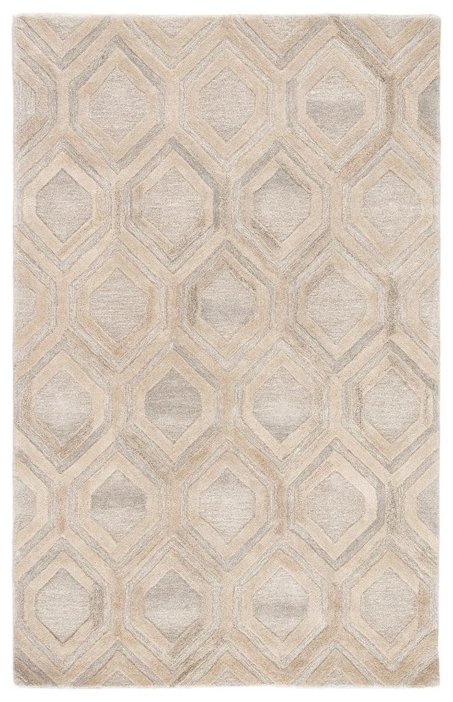 Jaipur Living Hassan Handmade Trellis Beige/ Cream Area Rug (5'X8')