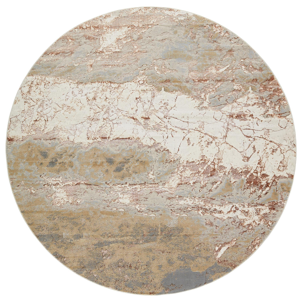 Jaipur Living Catalyst Cisco Abstract Gray / Brown 8' RND Rug